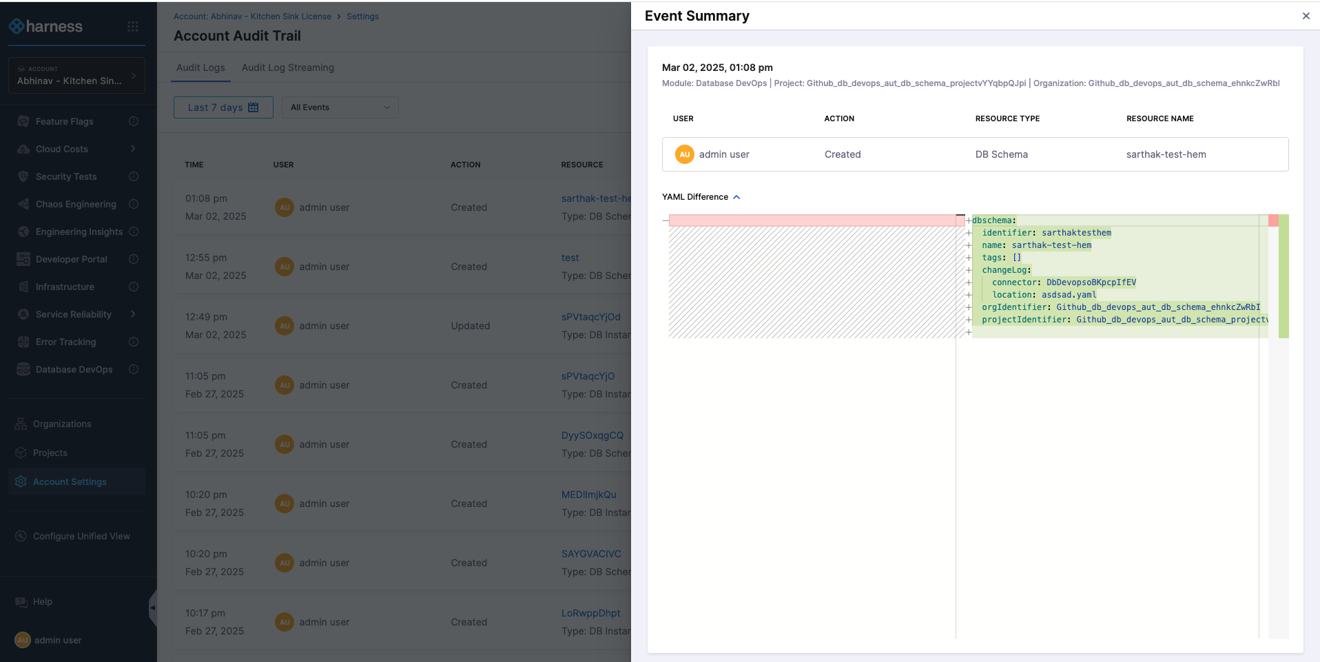 Database Devops Audit Trails
